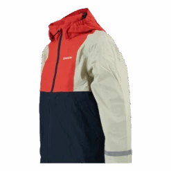 DIDRIKSONS Block Kids Jacket Blue/Red -Sportamore 09428 22 005