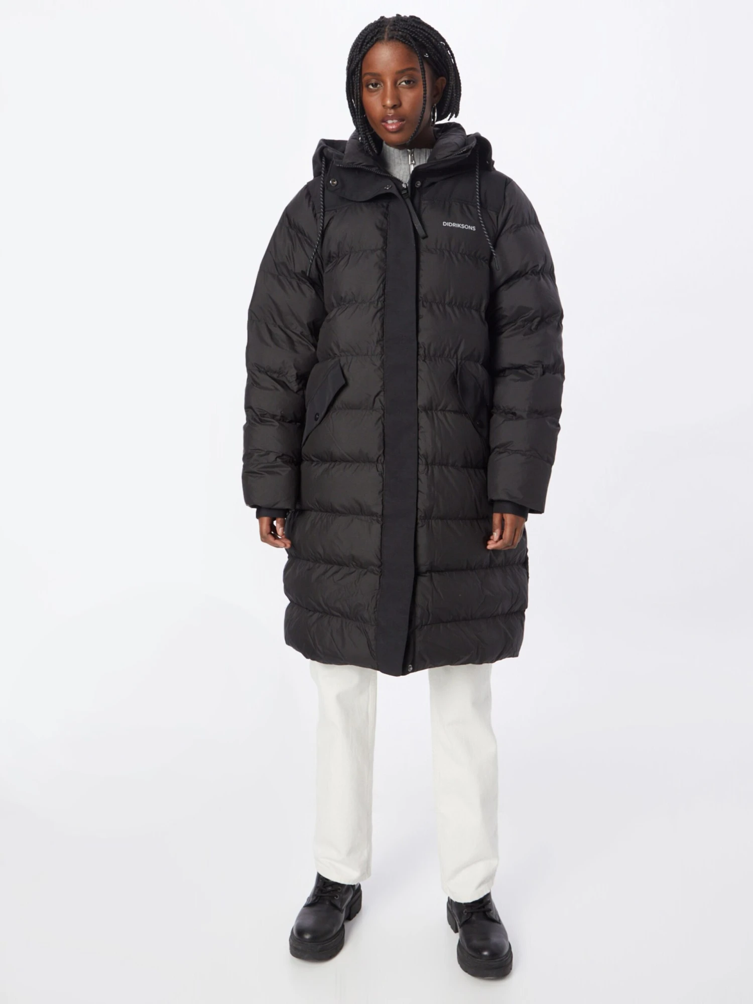 DIDRIKSONS Manteaux De Pluie Manteau Fonctionnel Fay Femme Noir 4 DIDRIKSONS Manteaux De Pluie Manteau Fonctionnel Fay Femme Noir – Image 2