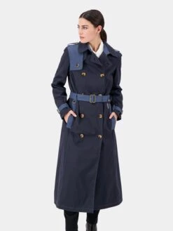 DIDRIKSONS Manteaux De Pluie Manteau Fonctionnel ALVINA Femme Marine / Bleu-gris -Sportamore 166f5b50592bb48e082325347c6156dd