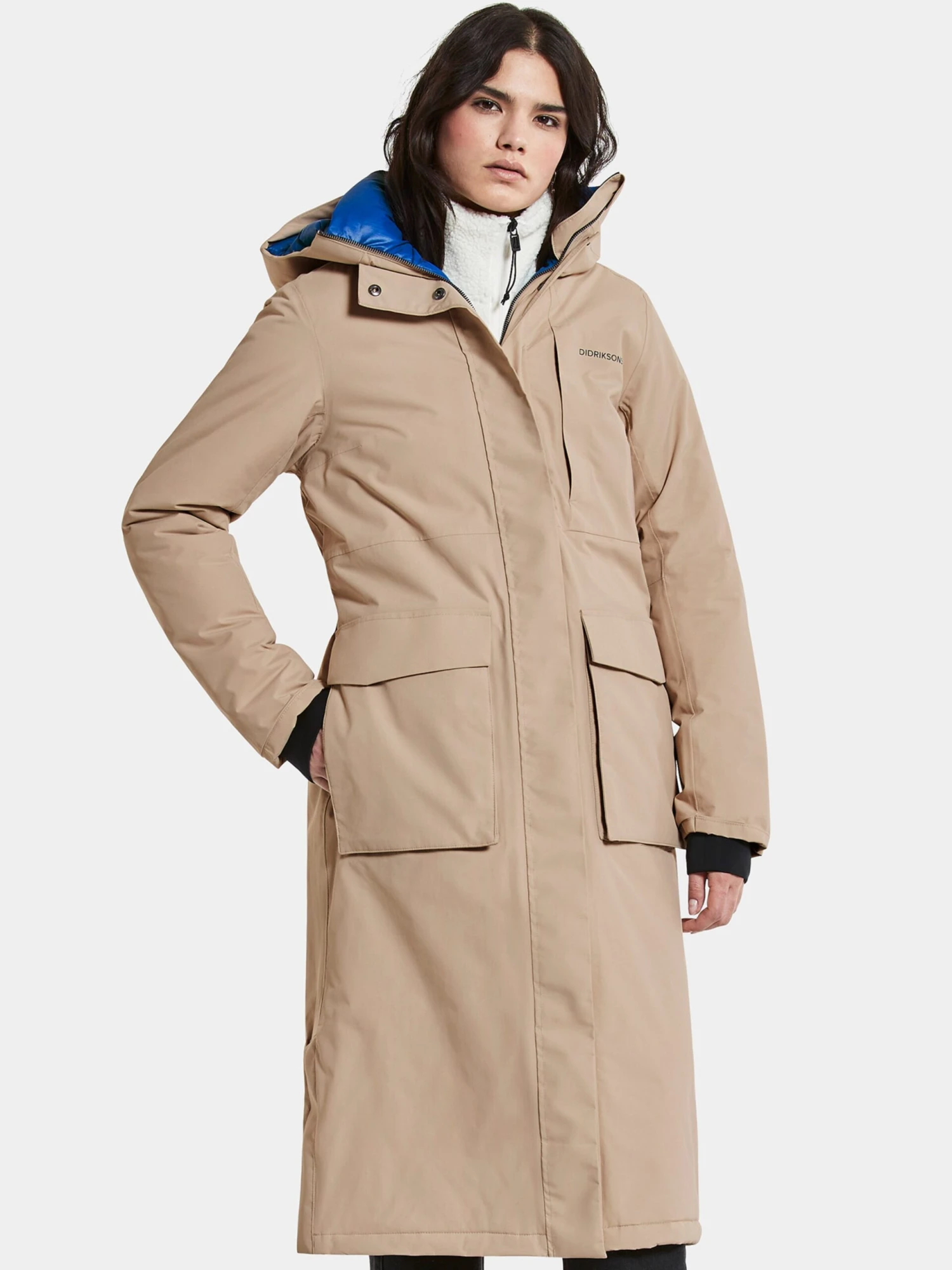 DIDRIKSONS Manteaux De Pluie Manteau Fonctionnel Femme Beige Foncé 5 DIDRIKSONS Manteaux De Pluie Manteau Fonctionnel Femme Beige Foncé – Image 3