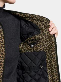 DIDRIKSONS Manteaux De Mi-saison Manteau Mi-saison DORIS Femme Marron / Noir -Sportamore 1bdc7a4db0afb386337cc85f8df8d732