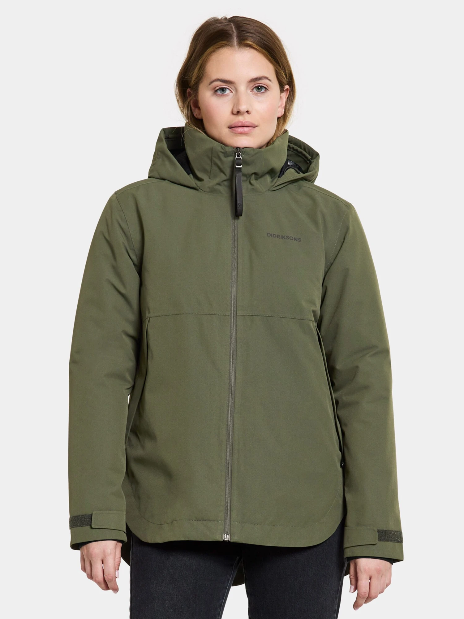 DIDRIKSONS Vestes Thermiques Et En Doudoune Veste Outdoor JENNIE Femme Vert Foncé 5 DIDRIKSONS Vestes Thermiques Et En Doudoune Veste Outdoor JENNIE Femme Vert Foncé – Image 3