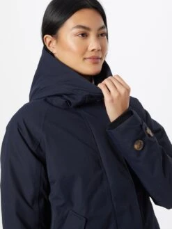 DIDRIKSONS Manteaux De Pluie Manteau Fonctionnel Femme Bleu Nuit -Sportamore 33163817afb7cc48d9a5ef340c171a82