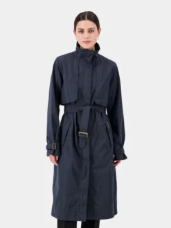 DIDRIKSONS Manteaux De Pluie Manteau Fonctionnel Femme Marine -Sportamore 36fd5fa81dfb35845c4c2af7848952e3