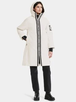 DIDRIKSONS Manteaux Dhiver Manteau D’hiver Aino Femme Blanc Cassé -Sportamore 4a1d101c9a1616c68211d90a63f61721
