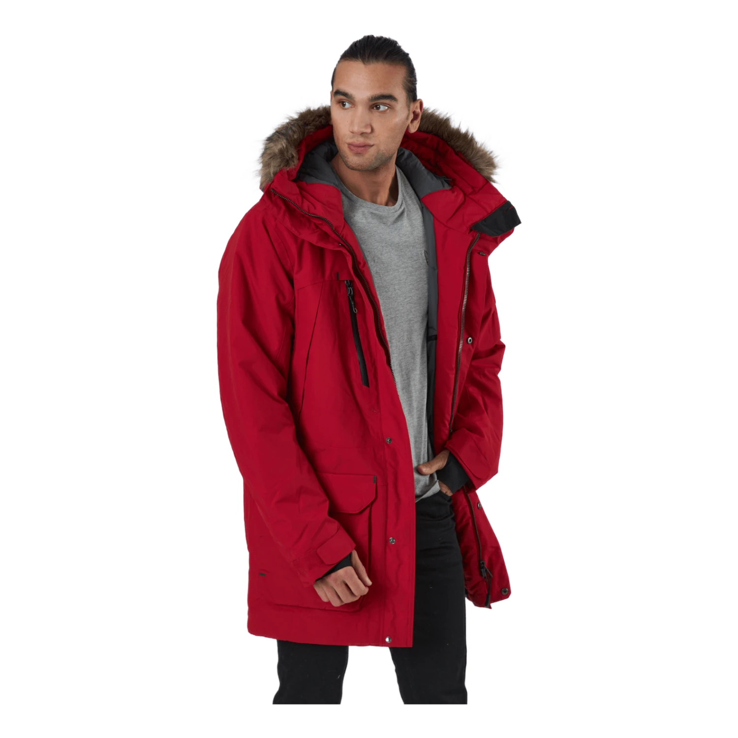 DIDRIKSONS Marco Usx Parka 2 Flow Red 4 DIDRIKSONS Marco Usx Parka 2 Flow Red – Image 2
