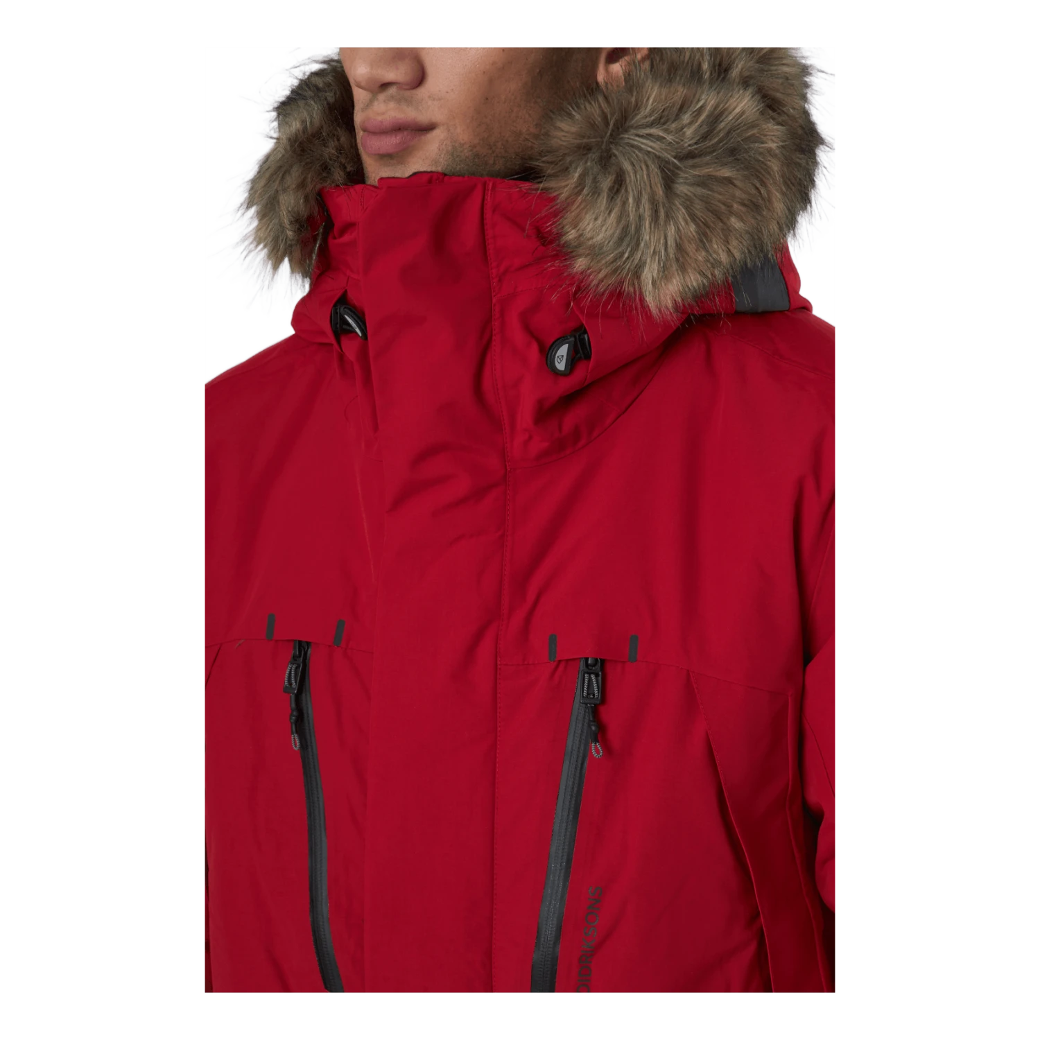 DIDRIKSONS Marco Usx Parka 2 Flow Red 6 DIDRIKSONS Marco Usx Parka 2 Flow Red – Image 4