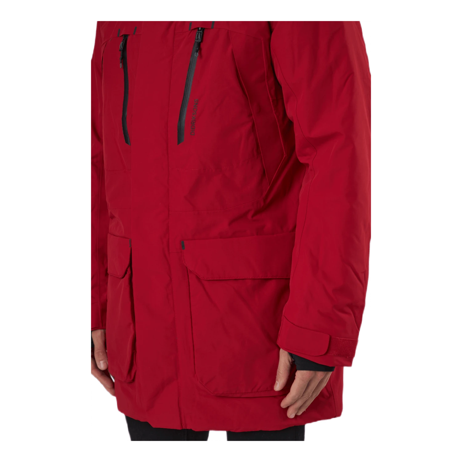 DIDRIKSONS Marco Usx Parka 2 Flow Red 7 DIDRIKSONS Marco Usx Parka 2 Flow Red – Image 5