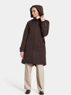 DIDRIKSONS Manteaux De Pluie Manteau Fonctionnel Femme Marron -Sportamore 69f3b2ab4ad63ecb9a91eace50ffea0d
