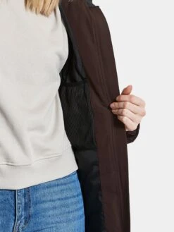 DIDRIKSONS Manteaux De Mi-saison Manteau Mi-saison HELLE 5 Femme Marron -Sportamore 7034fb37bdee13cbc4feab9952dfd8e7