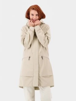 DIDRIKSONS Parkas Parka Mi-saison ILMA WNS Femme Beige -Sportamore 71348bc3875ecc12b76b3a30c076cf69