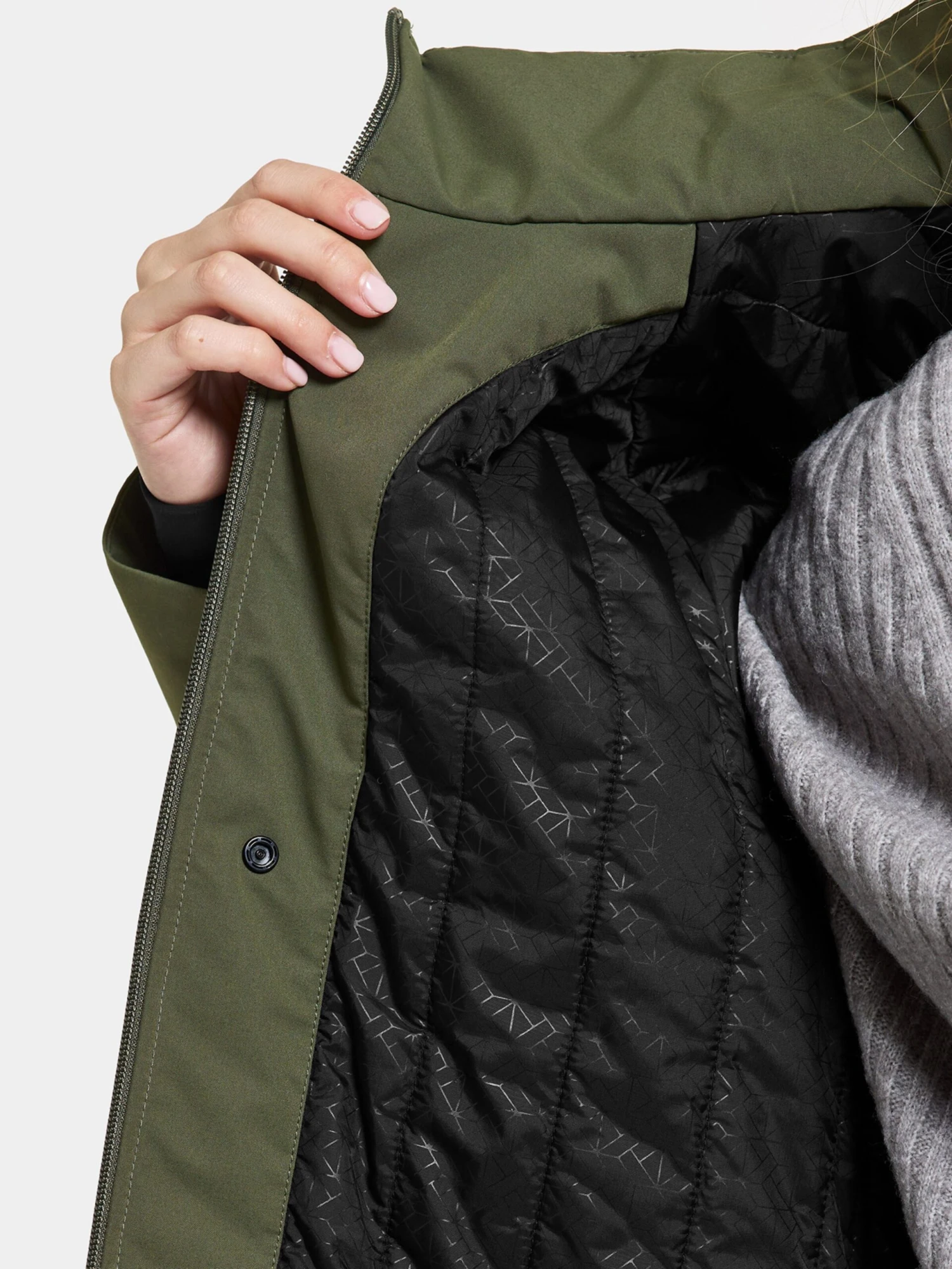 DIDRIKSONS Vestes Thermiques Et En Doudoune Veste Outdoor JENNIE Femme Vert Foncé 8 DIDRIKSONS Vestes Thermiques Et En Doudoune Veste Outdoor JENNIE Femme Vert Foncé – Image 6