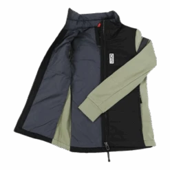 DIDRIKSONS Madrid Girls Hybrid Jacket Black/Green -Sportamore 7332627601135 004 271da00a0cf74998807566a015f3a2c0