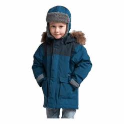 DIDRIKSONS Kure Kid's Parka Blue -Sportamore 7332627781981 004 622654117a0e4a79be1cba9d77a31979