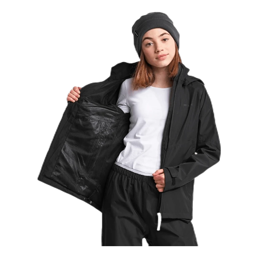 DIDRIKSONS Tera Girls Rain Jacket Black 3 DIDRIKSONS Tera Girls Rain Jacket Black