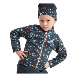 DIDRIKSONS Monte Printed Kids Jacket Blue -Sportamore 7332627853596 004 7812f8bd8a144a9fa2c1432ed290d691