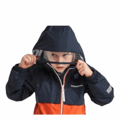 DIDRIKSONS Viken Kids Jacket Blue/Orange -Sportamore 7332627855514 003 ba0eb74ef01641049dbf99249df10b5b