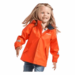 DIDRIKSONS Pölen Kids Galon Jacket Orange -Sportamore 7332627861355 003 4f64dc94d2f24e379eed21b0adc59cb9