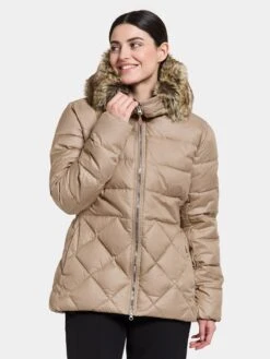 DIDRIKSONS Vestes Thermiques Et En Doudoune Veste Outdoor LILLEMOR Femme Beige Clair -Sportamore 744109c681ce7dbd1893c7c331bfcbf5