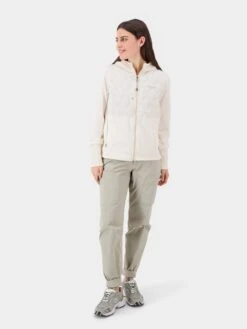 DIDRIKSONS Vestes Dextérieur Veste En Polaire JUNIS Femme Blanc -Sportamore 769140fb5e2bd25592b4d0d9e1013250