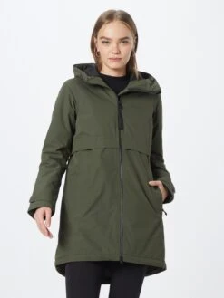 DIDRIKSONS Manteaux De Mi-saison Manteau Mi-saison Helle Femme Olive -Sportamore 784440dde681c92b69ec50b4d300d9e6