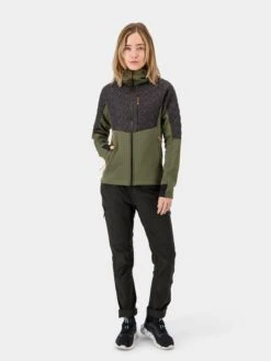 DIDRIKSONS Vestes Dhiver Veste D’hiver LYRA Femme Vert Foncé / Noir -Sportamore 78f9214f549bc5a99bebd560ca80d281