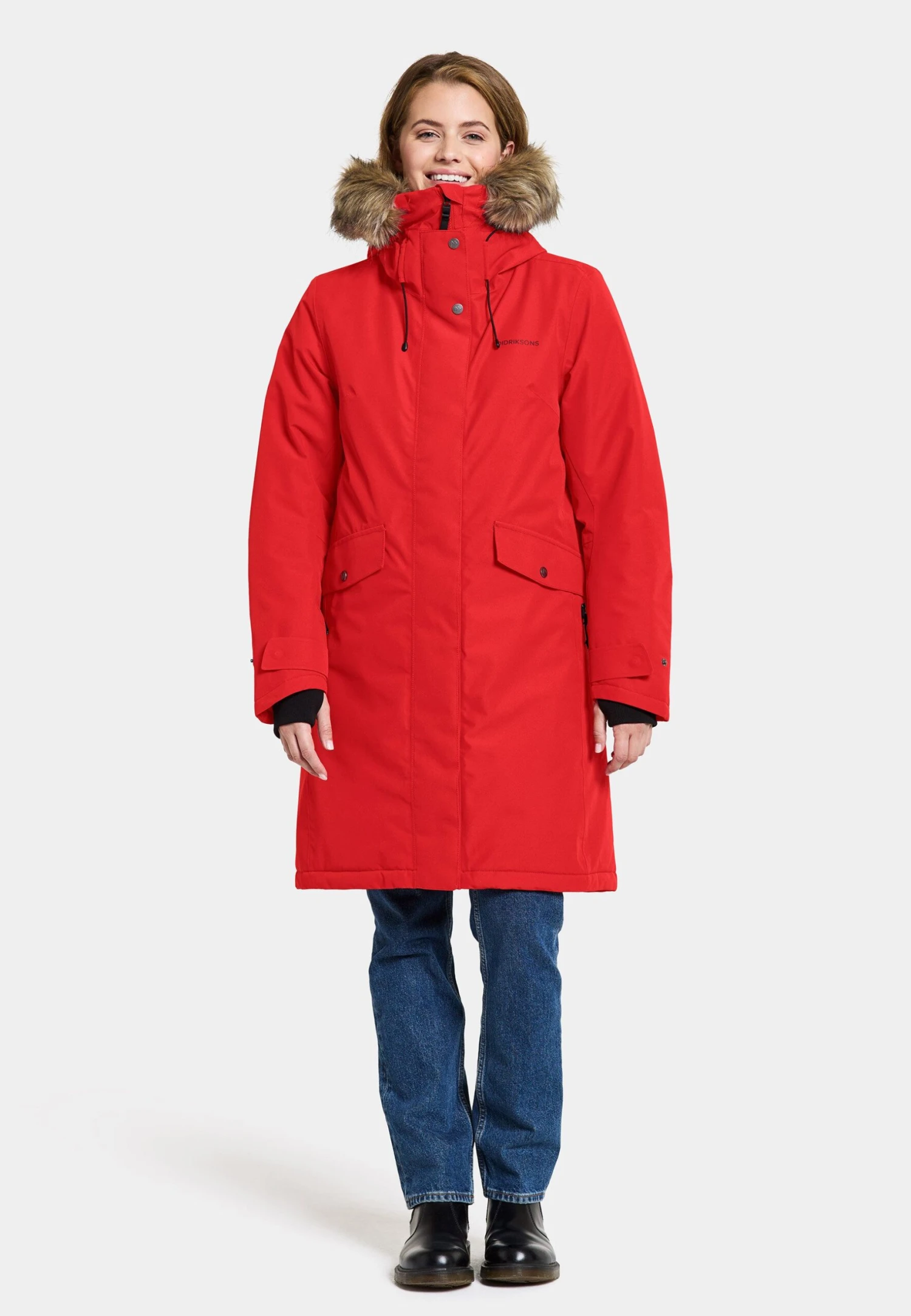 DIDRIKSONS Erika Wns - Manteau D'Hiver - Red 4 DIDRIKSONS Erika Wns - Manteau D'Hiver - Red – Image 2