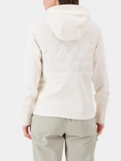 DIDRIKSONS Vestes Dextérieur Veste En Polaire JUNIS Femme Blanc -Sportamore 87d99413f0b33ae9883c3b088fffb3e3
