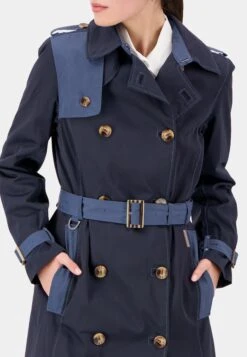 DIDRIKSONS Alvina - Trench - Blue -Sportamore 8e340bdbb4a5476fa1435333d2f40723