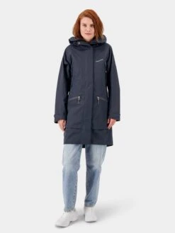 DIDRIKSONS Parkas Parka Mi-saison ILMA Femme Bleu Foncé -Sportamore 969e27f560822be216fdc54f7de6b1c5