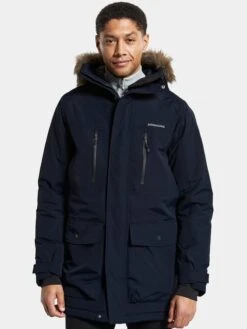 DIDRIKSONS Vestes De Mi-saison Parka Mi-saison Fredrik Homme Bleu Foncé -Sportamore 9bc8f5547a998124a29ced74507ca345