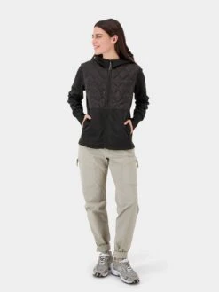 DIDRIKSONS Vestes Dextérieur Veste En Polaire JUNIS Femme Noir -Sportamore a2cd26d5928bc8e5743703cc9e13db4e