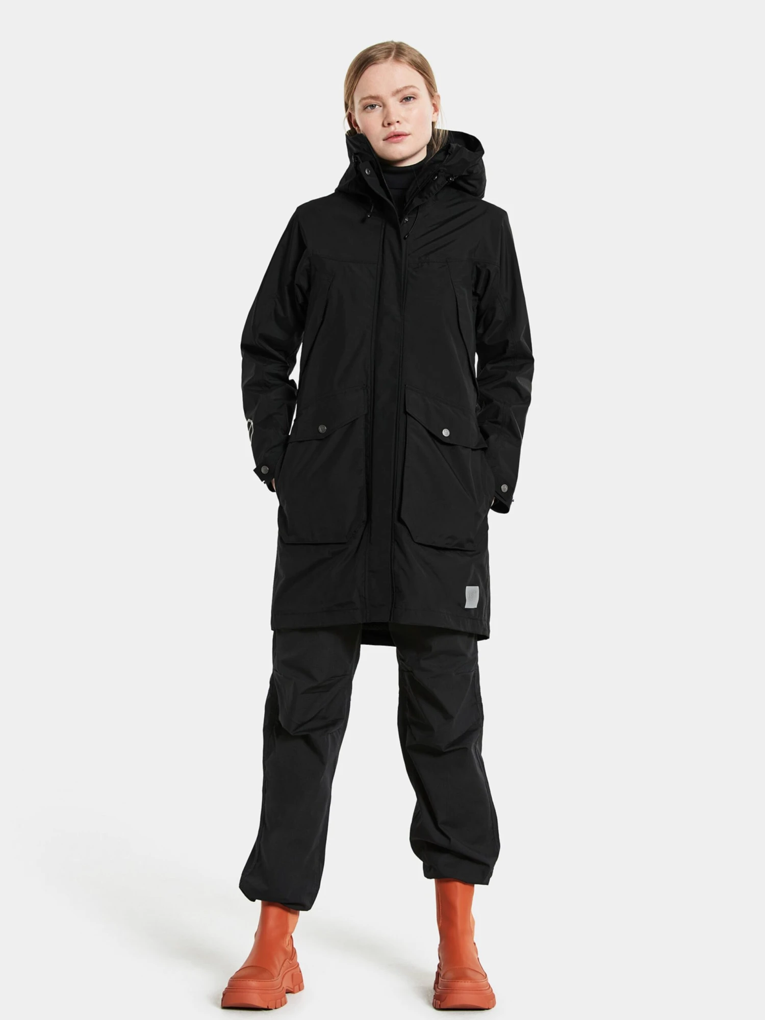 DIDRIKSONS Manteaux De Mi-saison Manteau Mi-saison Femme Noir 6 DIDRIKSONS Manteaux De Mi-saison Manteau Mi-saison Femme Noir – Image 4