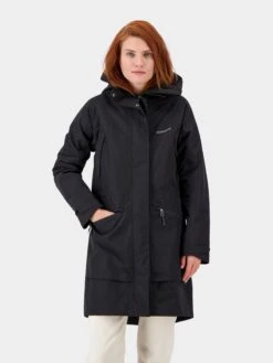 DIDRIKSONS Parkas Parka Mi-saison Ilma Femme Noir -Sportamore ac5b8ca71a4e4f4e9a83d2759b591d25