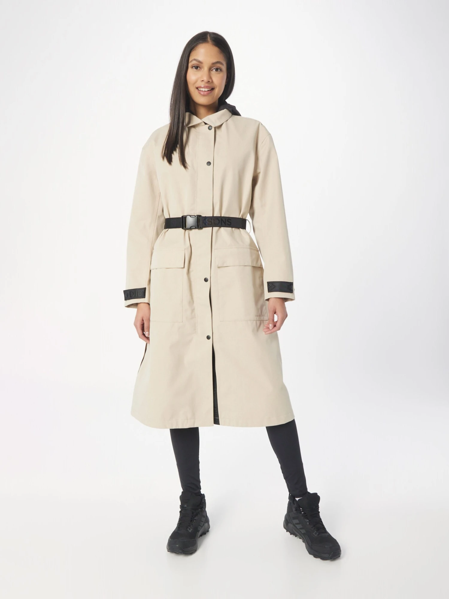 DIDRIKSONS Manteaux De Pluie Manteau Fonctionnel Mira Femme Beige 4 DIDRIKSONS Manteaux De Pluie Manteau Fonctionnel Mira Femme Beige – Image 2