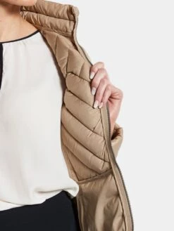 DIDRIKSONS Vestes De Mi-saison Veste Mi-saison BETTY Femme Beige -Sportamore b612498f46cc496a23d78b5c1c6713d1