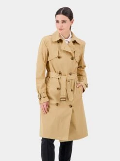 DIDRIKSONS Trenchs Manteau Mi-saison BLANKA WNS COAT Femme Beige -Sportamore bd4e042670f044665b0b649b0231e772
