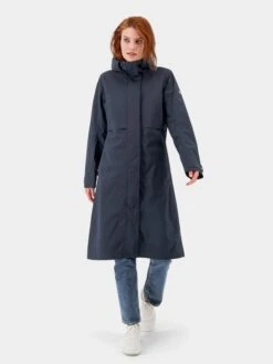 DIDRIKSONS Manteaux De Pluie Manteau Fonctionnel SONJA Femme Bleu Foncé -Sportamore bffdd1c4d6b5c5cd0468b9cd350760af