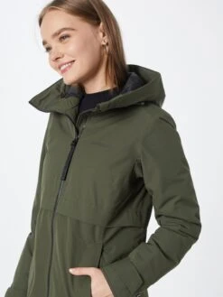 DIDRIKSONS Manteaux De Mi-saison Manteau Mi-saison Helle Femme Olive -Sportamore c5abccf7ee882ff631c45b302bb60417