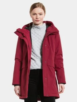 DIDRIKSONS Manteaux Dhiver Manteau D’hiver CAJSA Femme Rouge Sang -Sportamore cfb9bd142e273f54d28bf3945cea0fa3