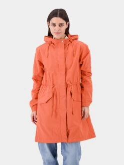 DIDRIKSONS Parkas Parka Mi-saison HELEN Femme Corail -Sportamore e549fb7eed4288e0f013d3c9e28442b6