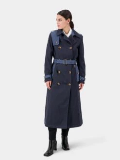 DIDRIKSONS Manteaux De Pluie Manteau Fonctionnel ALVINA Femme Marine / Bleu-gris -Sportamore ed025f091d4c3a2212f49b8b3c9dab46