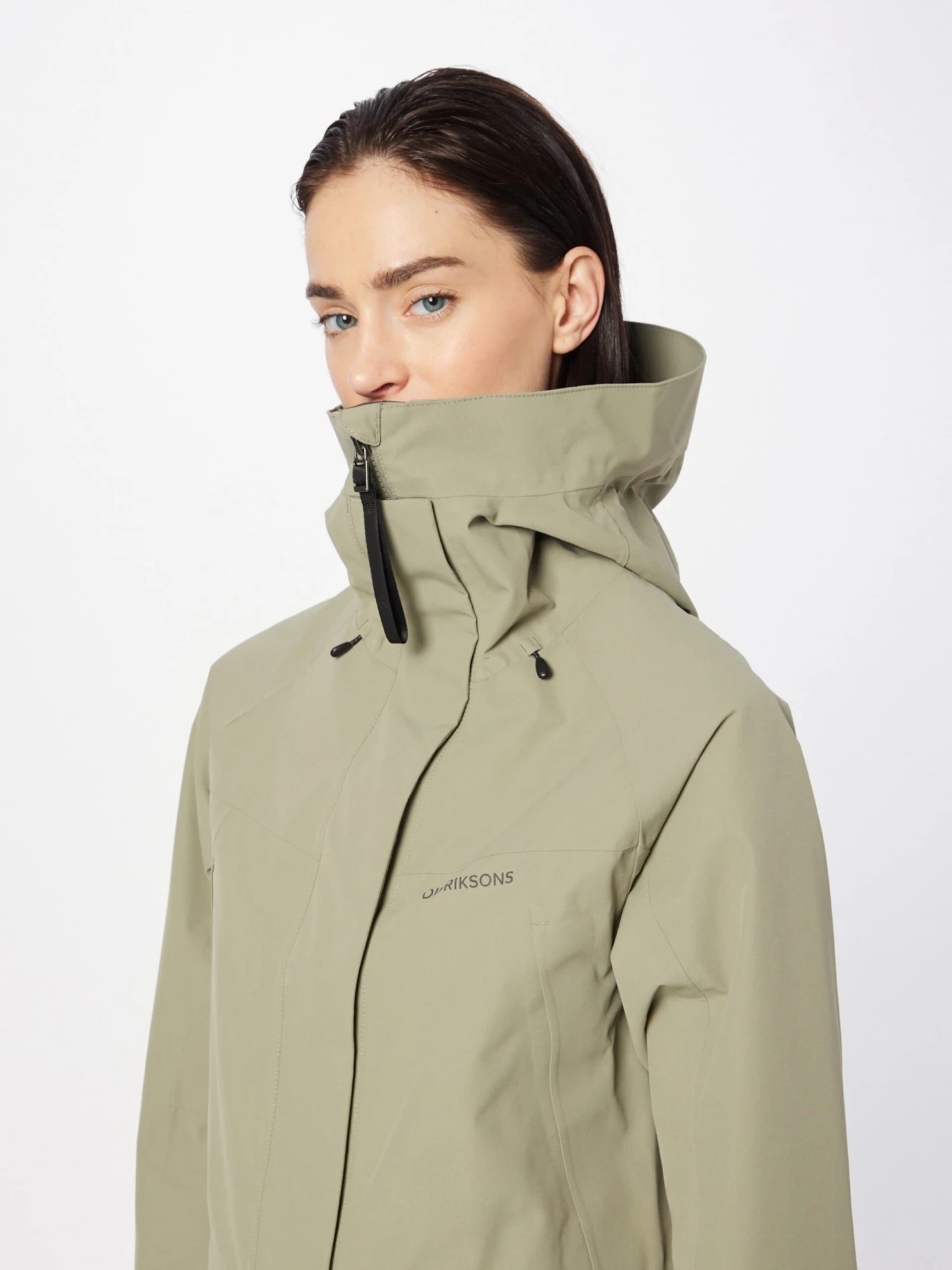 DIDRIKSONS Parkas Parka Mi-saison ILMA Femme Olive 7 DIDRIKSONS Parkas Parka Mi-saison ILMA Femme Olive – Image 5