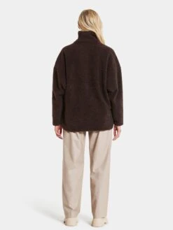 DIDRIKSONS Vestes Dextérieur Veste En Polaire Eira Femme Brun Foncé -Sportamore ef5783fc92752cb8d4cbd1e3783742d9