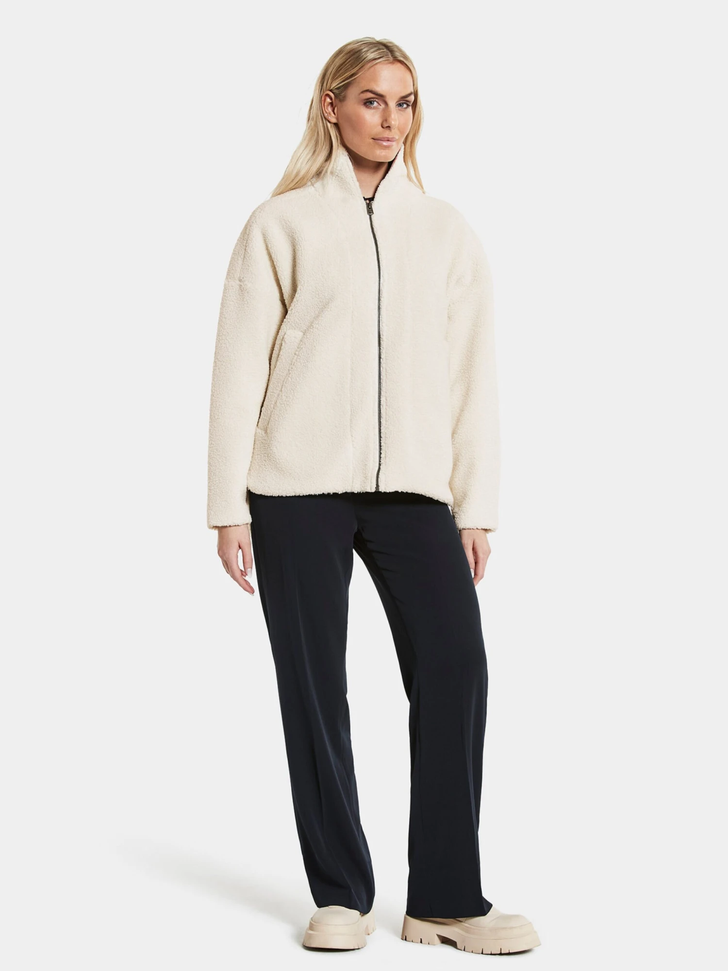 DIDRIKSONS Vestes Dextérieur Veste En Polaire Eira Femme Blanc 6 DIDRIKSONS Vestes Dextérieur Veste En Polaire Eira Femme Blanc – Image 4